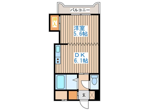 エンドレス琴似B棟の物件間取画像